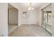 Breakfast area with tile flooring and access to sunroom and backyard at 201 Vistawood Ln, Marietta, GA 30066