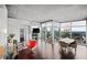 Spacious living room with hardwood floors, city views, and open concept design at 3324 Peachtree Ne Rd # 2718, Atlanta, GA 30326