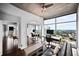 Contemporary home office with large windows and city views at 3324 Peachtree Ne Rd # 2718, Atlanta, GA 30326