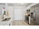 Modern kitchen with stainless steel appliances at 609 Mill Pond Se Dr, Smyrna, GA 30082