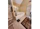 Bright bathroom with a large jetted tub, tile flooring, and a shower with glass doors at 6561 Harrington Pl, Douglasville, GA 30135