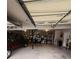 Organized garage with shelving, a car and a functional layout for storage at 6561 Harrington Pl, Douglasville, GA 30135