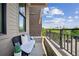 Private balcony with comfortable seating and city views at 675 Drewry Ne St # 205, Atlanta, GA 30306