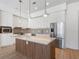 Modern kitchen with stainless steel appliances and island at 675 Drewry Ne St # 205, Atlanta, GA 30306
