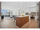 Open concept kitchen with island and living room view at 675 Drewry Ne St # 205, Atlanta, GA 30306