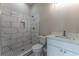 Bathroom with a marble tile shower and floor at 971 Heathchase Dr, Suwanee, GA 30024