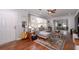 Cozy living room with hardwood floors, vintage rug, comfortable seating, and lots of natural light at 2785 Toney Dr, Decatur, GA 30032