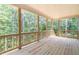 Wooden deck overlooking a wooded area at 939 Jean Ct, Covington, GA 30014