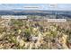 Panoramic aerial view showcasing Kennesaw Mountain and the home's proximity to Kennesaw Mountain High School and Due West Rd at 978 W Mill Bnd, Kennesaw, GA 30152