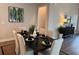 Dining room with modern decor and a table set for an elegant meal at 507 Godfrey Dr, Cumming, GA 30040