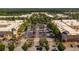 Aerial view of retail center with ample parking, showcasing a busy commercial hub at 505 Godfrey Dr, Cumming, GA 30040