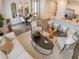 Stylish living area with modern furnishings, an open-concept design, and lots of natural light at 5895 Mattan Trl, Lithonia, GA 30058