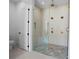Modern bathroom with large walk-in shower and double shower heads at 5693 Brendlynn Dr, Suwanee, GA 30024