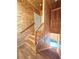 Unique wooden staircase featuring custom railing and walls at 3898 Ridge Rd, Buford, GA 30519