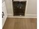 Built-in wine cooler with stainless steel accents at 408 Autry St, Norcross, GA 30071