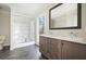 Bathroom with double vanity and a large walk-in shower at 279 Lewis Way, Canton, GA 30115