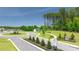 Aerial view of the community showcasing sidewalks, lush green areas, and professionally landscaped areas at 8593 Preakness Pass, Lithonia, GA 30058
