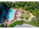 Aerial view showing pool, dog park, and green space at 799 Hammond Dr # 406, Atlanta, GA 30328