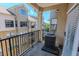Private balcony overlooking the building and the surrounding area at 799 Hammond Dr # 406, Atlanta, GA 30328