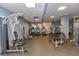 Well-equipped fitness center with treadmills and weight machines at 799 Hammond Dr # 406, Atlanta, GA 30328