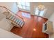 Living room with hardwood floors and fireplace at 799 Hammond Dr # 406, Atlanta, GA 30328