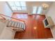 Living room with hardwood floors and fireplace at 799 Hammond Dr # 406, Atlanta, GA 30328