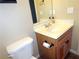 Traditional bathroom featuring a vanity and toilet set against neutral walls at 1269 Heritage Dr, Villa Rica, GA 30180