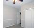 A bedroom with carpet, neutral walls and trim, and a closet at 1269 Heritage Dr, Villa Rica, GA 30180