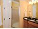 Updated bath with glass shower and granite vanity at 705 Springer Mountain Dr, Canton, GA 30114