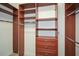 Custom walk-in closet with built-in shelves and drawers for maximum storage at 705 Springer Mountain Dr, Canton, GA 30114