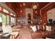 Inviting community lobby with natural light, fireplaces, and comfortable leather seating at 705 Springer Mountain Dr, Canton, GA 30114