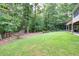 Spacious backyard with lush lawn and wooded area at 1720 Mineral Springs Rd, Hoschton, GA 30548