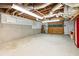 Unfinished basement garage with exposed ductwork at 1720 Mineral Springs Rd, Hoschton, GA 30548