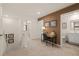 Hallway with a desk and bedrooms with natural light and a bathroom at 338 Elgin Dr, Lawrenceville, GA 30045