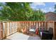 Private deck with wooden fence and seating area at 5558 Kingsport Dr # 27, Atlanta, GA 30342