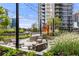 Modern rooftop terrace with comfortable seating at 1080 Peachtree Ne St # 1309, Atlanta, GA 30309