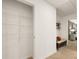 A large, empty closet with multiple metal shelving units attached at 308 Elgin Dr, Lawrenceville, GA 30045