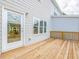Spacious wood deck with access to the house through a glass door at 1956 Deco Dr, Kennesaw, GA 30144