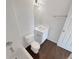 Modern bathroom features a white vanity, ample lighting, and a shower-tub combo at 201 Gallant Se Ln # 25, Mableton, GA 30126