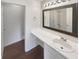 Bathroom featuring a single sink vanity with ample storage and modern fixtures at 201 Gallant Se Ln # 25, Mableton, GA 30126
