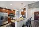 Modern kitchen with stainless steel appliances and granite countertops at 3300 Windy Ridge Se Pkwy # 813, Atlanta, GA 30339