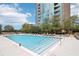 Resort-style pool with plenty of lounge chairs and high-rise views at 3300 Windy Ridge Se Pkwy # 813, Atlanta, GA 30339