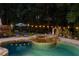Beautiful pool and hot tub with outdoor lounge area, perfect for relaxing and entertaining friends and Gathering at 2010 Stonehedge Rd, Roswell, GA 30075