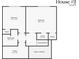 Second-floor plan featuring three bedrooms, one bathroom, two closets, and an open to below area at 2010 Stonehedge Rd, Roswell, GA 30075