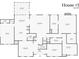First-floor plan featuring a spacious kitchen, Gathering room, dining room, three bedrooms, and a two-car garage at 2010 Stonehedge Rd, Roswell, GA 30075