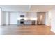 Modern kitchen with stainless steel appliances and hardwood floors at 788 W Marietta Nw St # 1707, Atlanta, GA 30318