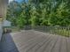 Back deck overlooking the lush trees at 3384 Brookside Ln, Jonesboro, GA 30236
