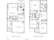 Detailed floor plan showcasing the layout of the home at 633 Skytop Dr, Cumming, GA 30040