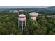 Cumming water tower with a view of the surrounding landscape at 631 Silva St # 129, Cumming, GA 30040