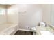 Clean bathroom with granite vanity and updated bathtub at 2920 Cushing Ct, Jonesboro, GA 30236